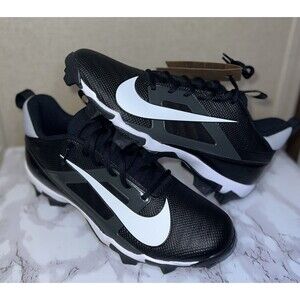 Nike Alpha Menace 4 Shark Molded Men's Black/White/Grey Football Cleats Sz10.5US